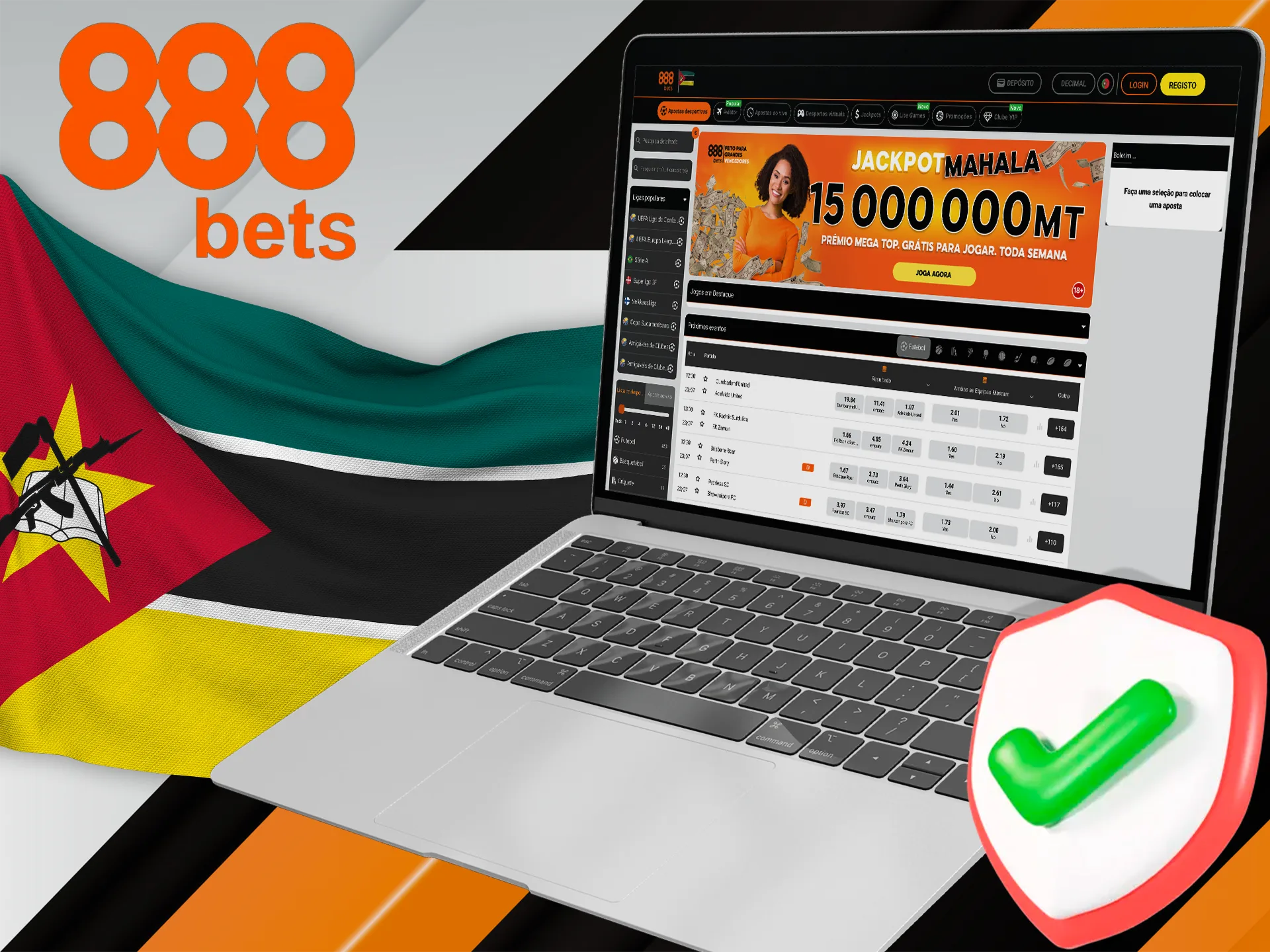 Descubra se o 888bets é legal em Moçambique com o ApostasOnline.