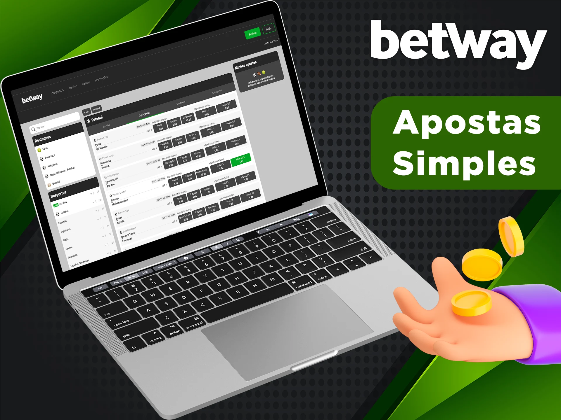 Saiba um pouco mais sobre a Apostas Simples na Betway.