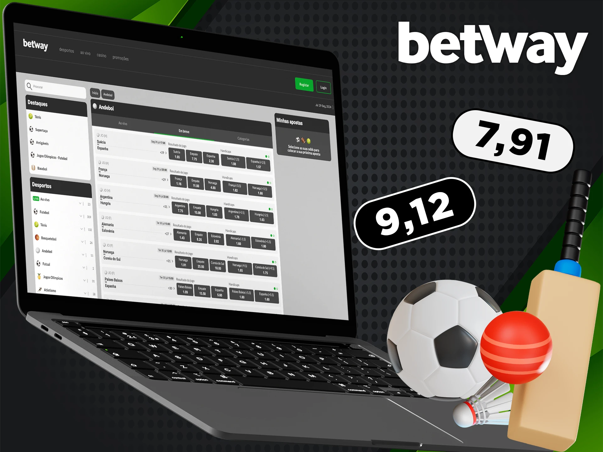 Obtenha as melhores chances na Betway.