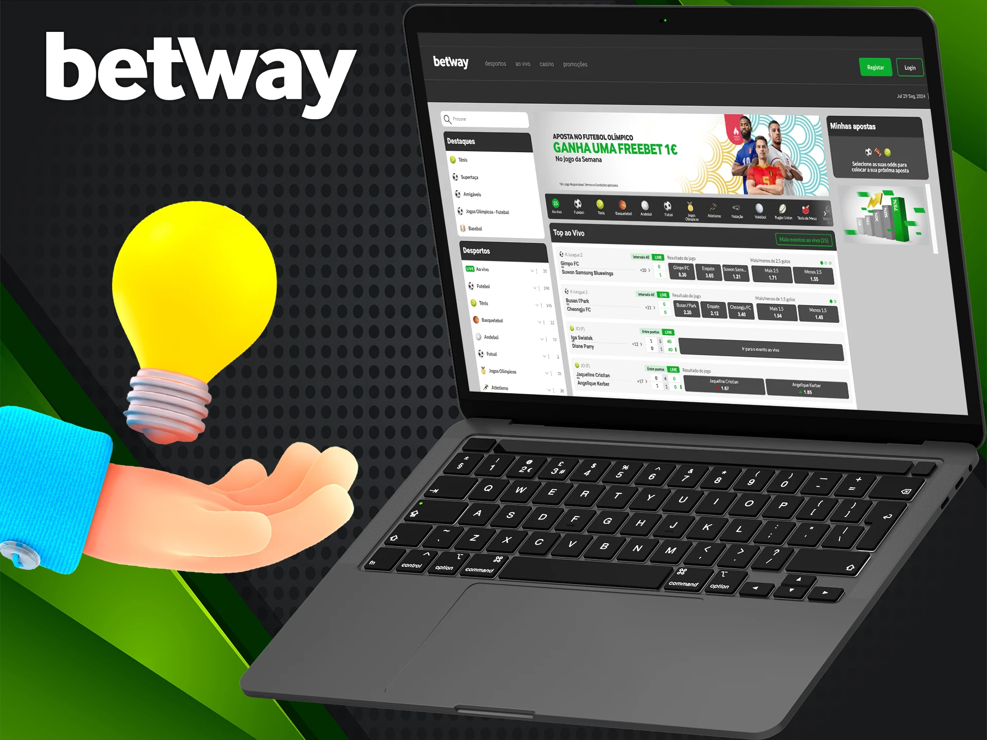 Use algumas dicas do ApostasOnline e ganhe na Betway.