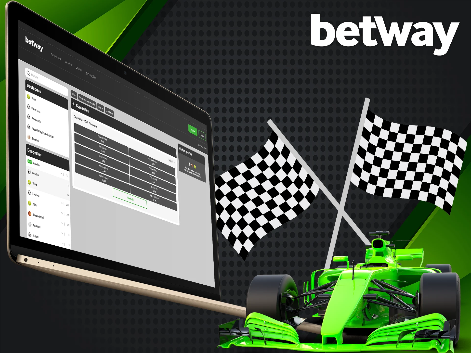 Aposte na Fórmula 1 e multiplique seus ganhos com a Betway.