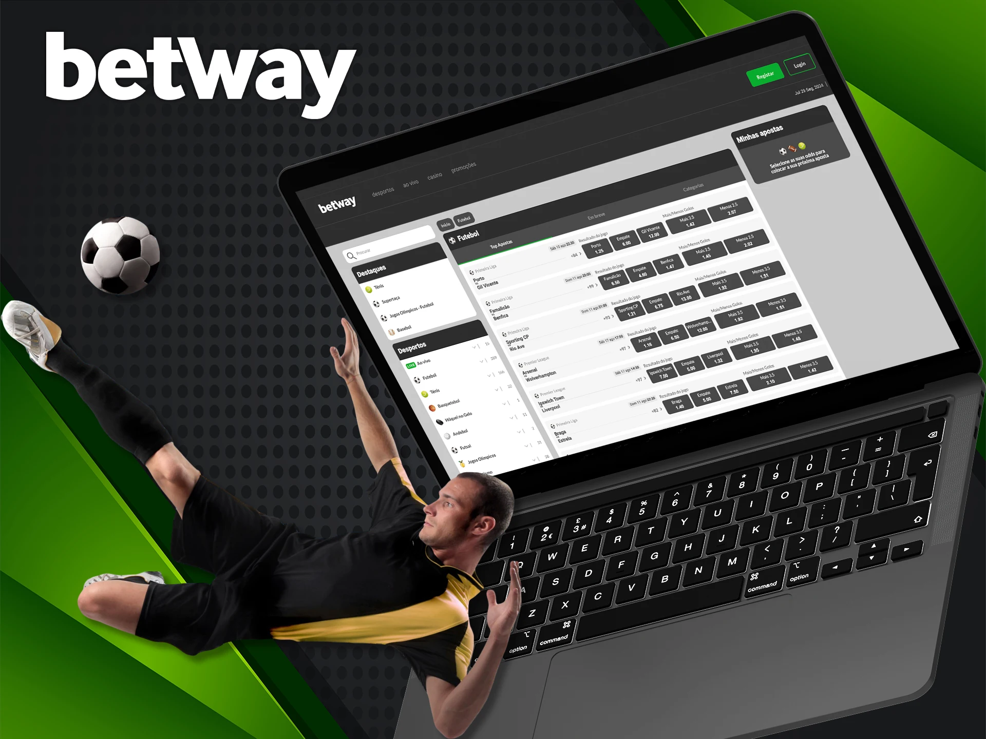 Adivinhe o resultado de uma partida de futebol e fique rico na Betway.