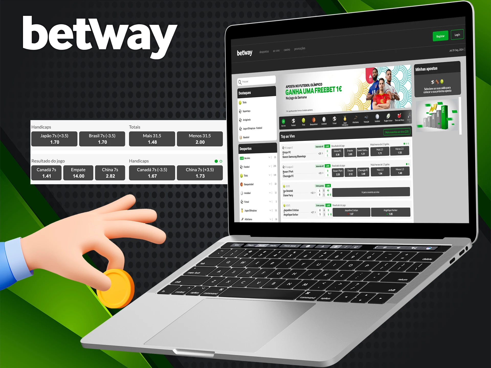 Pergunte ao ApostasOnline sobre os tipos de apostas na Betway.