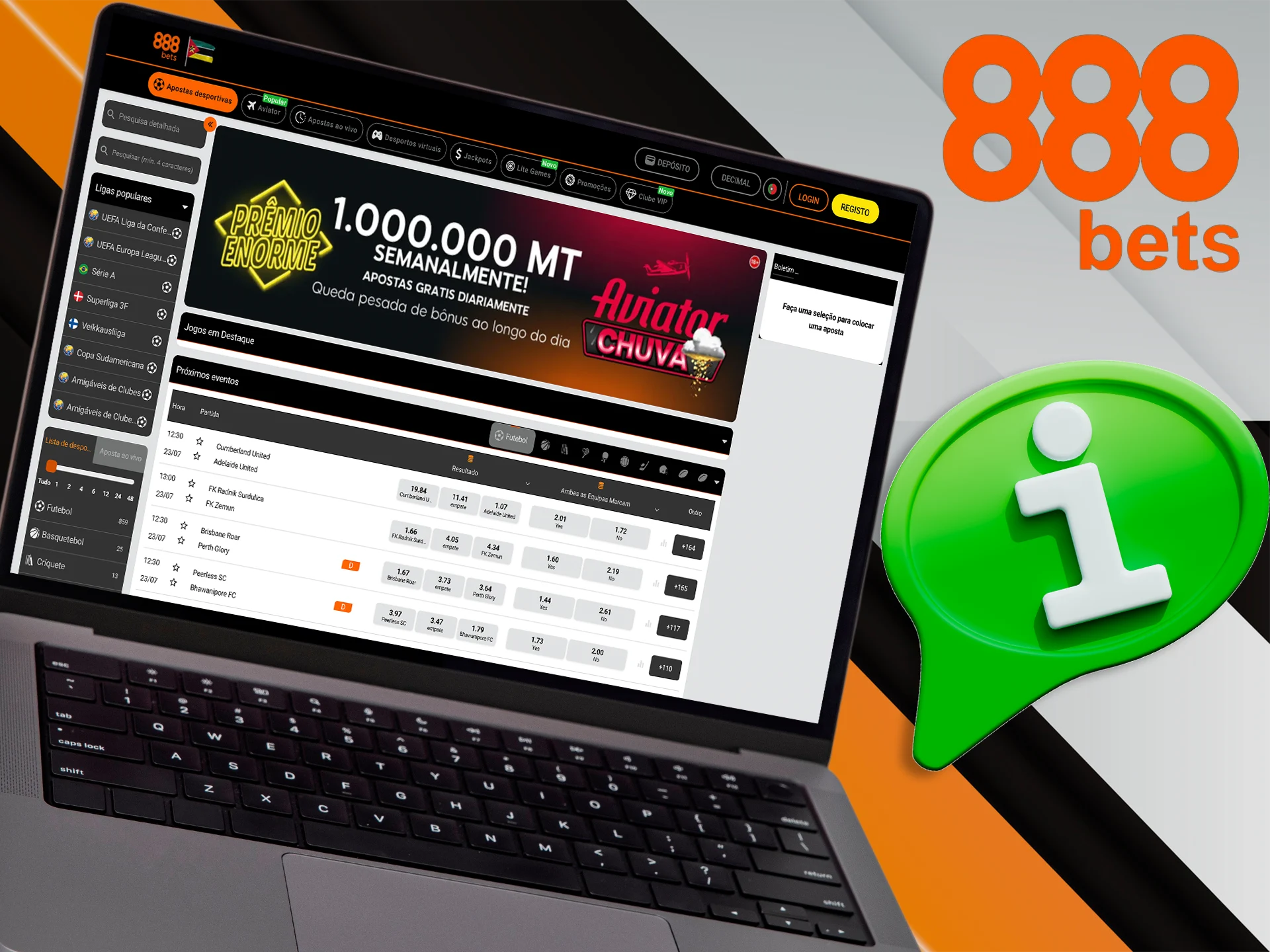 Saiba um pouco mais sobre o 888bets com o ApostasOnline.