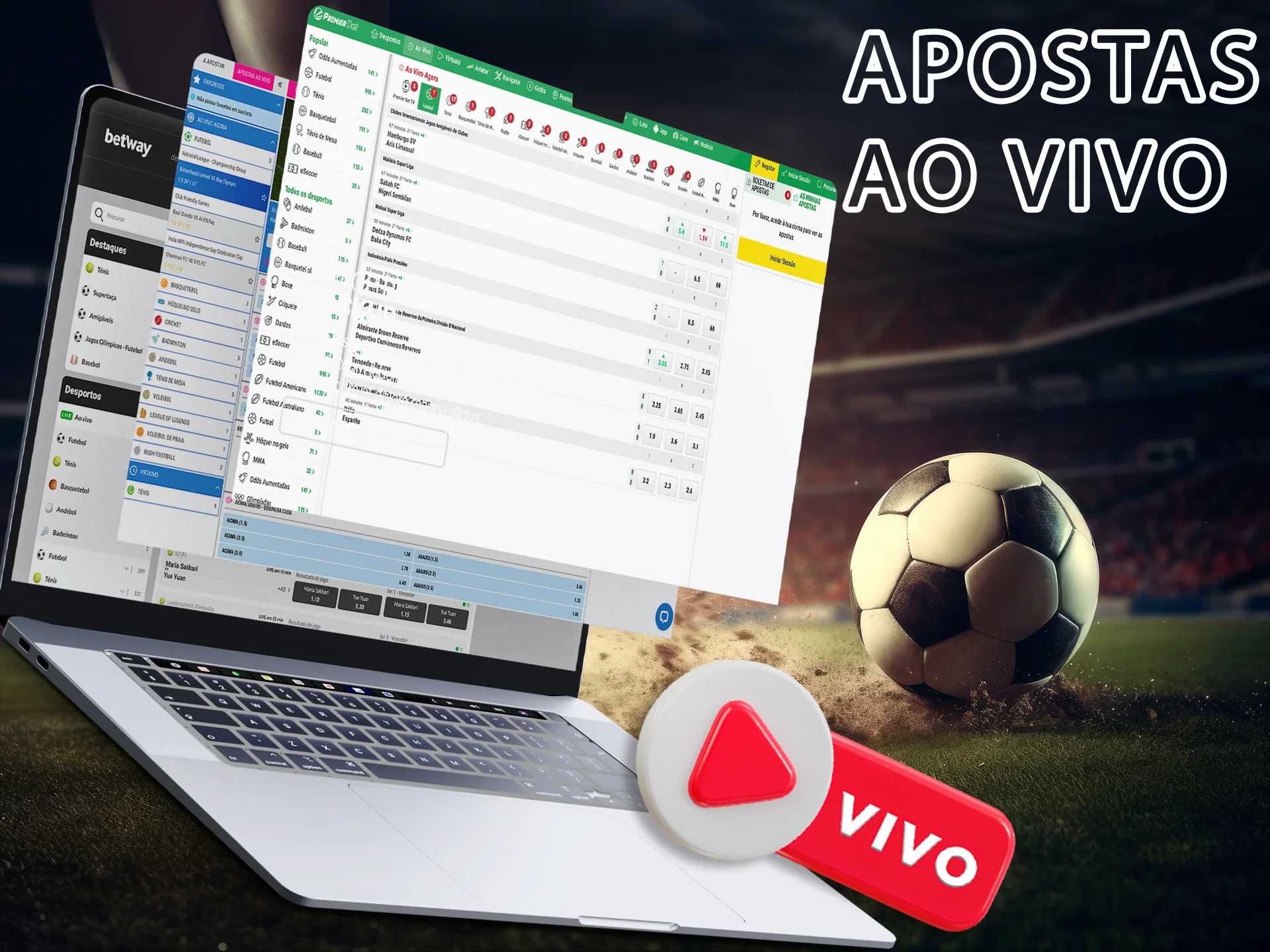 Faça suas apostas no modo ao vivo e ganhe com o ApostasOnline.