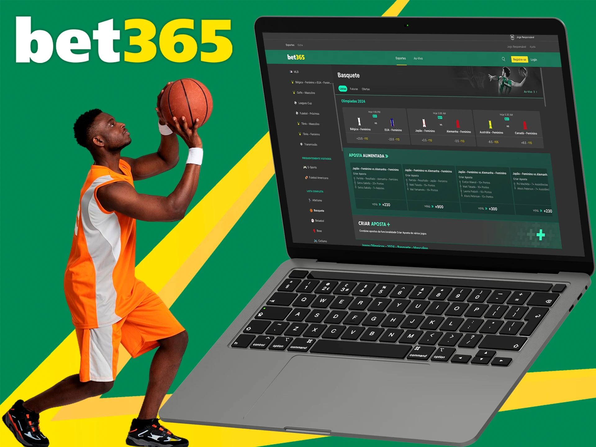 Fique rico apostando em basquete na Bet365.