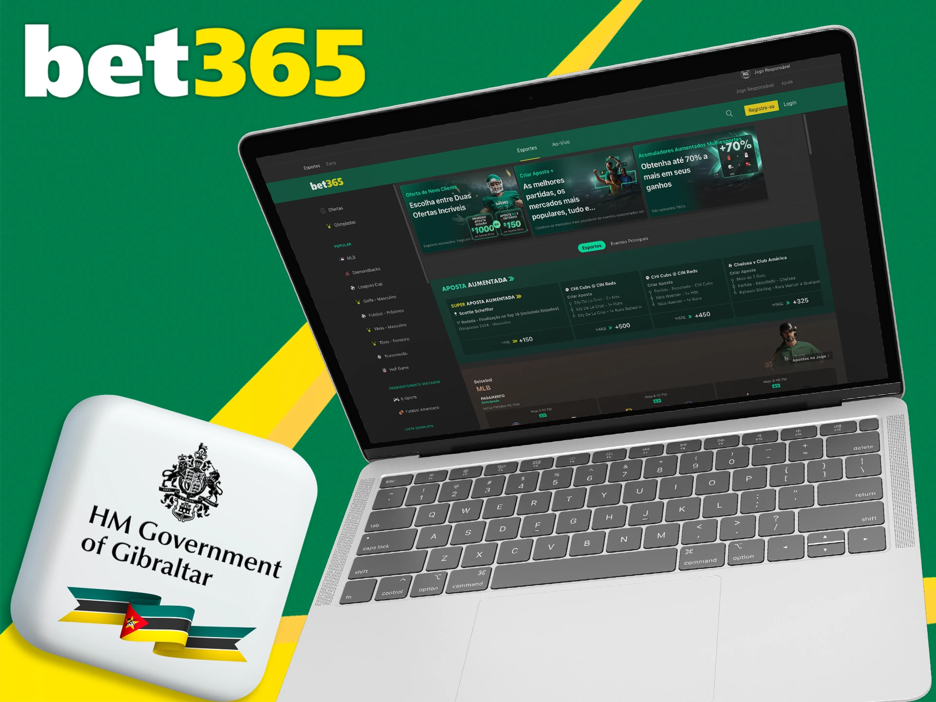 O Bet365 é protegido por uma licença.