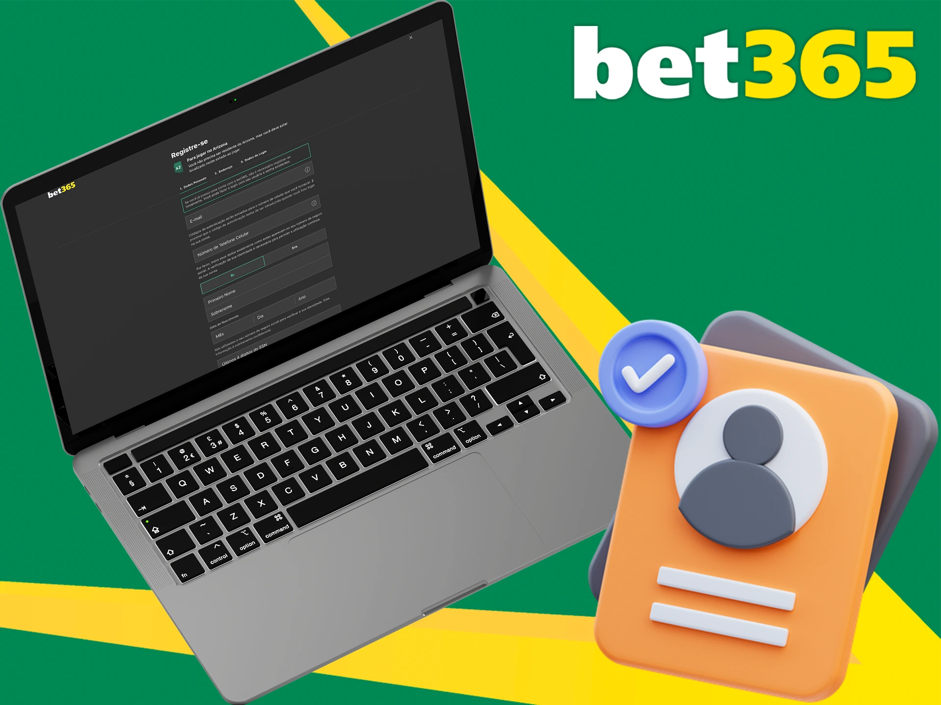 Registre sua conta na Bet365 para utilizar todos os recursos da casa de apostas.