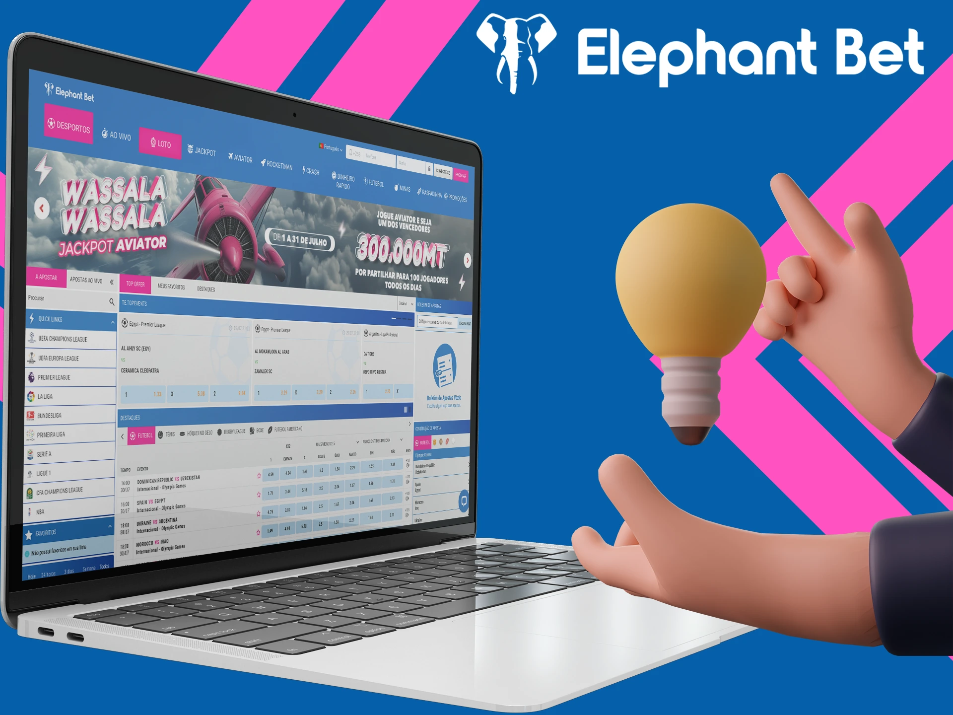 Receba algumas dicas da equipe do ApostasOnline para apostar na Elephant Bet.